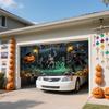 325. ZFFLYH Halloween Garage Door Decorations Halloween Hanging Banner Backdrop