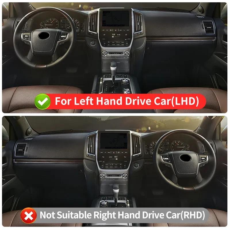 For Toyota Land Cruiser LC200 200 2008- Central Control Protective Sleeve Dust Cover Car Interior Decoration Accessories LHD