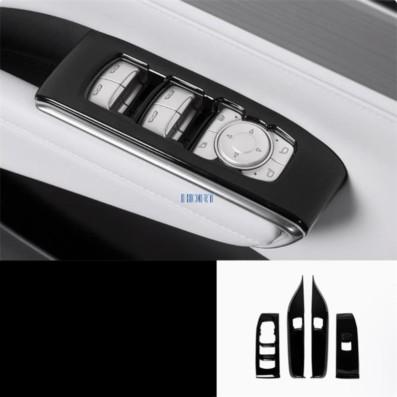 Car Styling Black Interior Sticker Gear Shift Window Control Panel Air Vent Outlet Cover For Buick GL8 Avenir Luxury PHEV 2024 +
