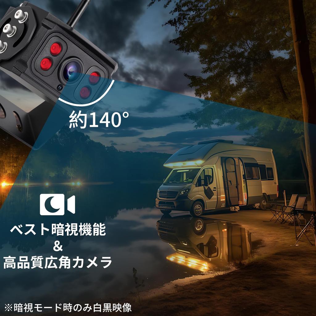 Hizenyo HZY-L5W 7 Zoll Rückfahrkameramonitor, Drahtlose Rückfahrkamera, 24 V, Heckmonitor