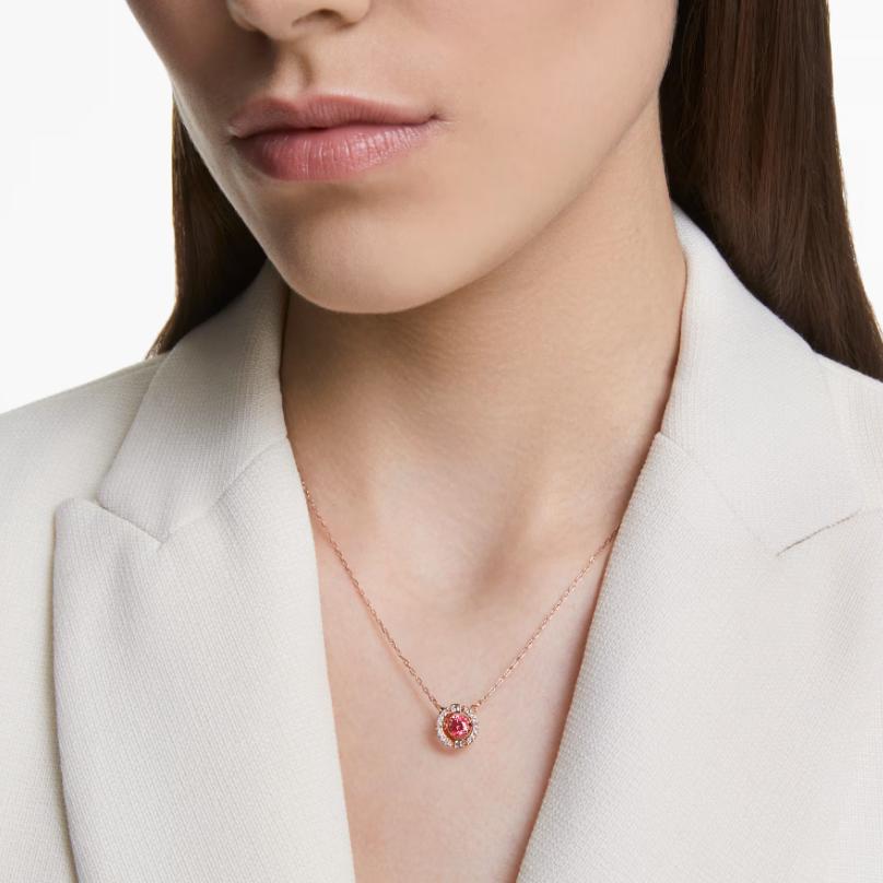 Swarovski Una Faux Crystal Stone Necklaces Womens Red