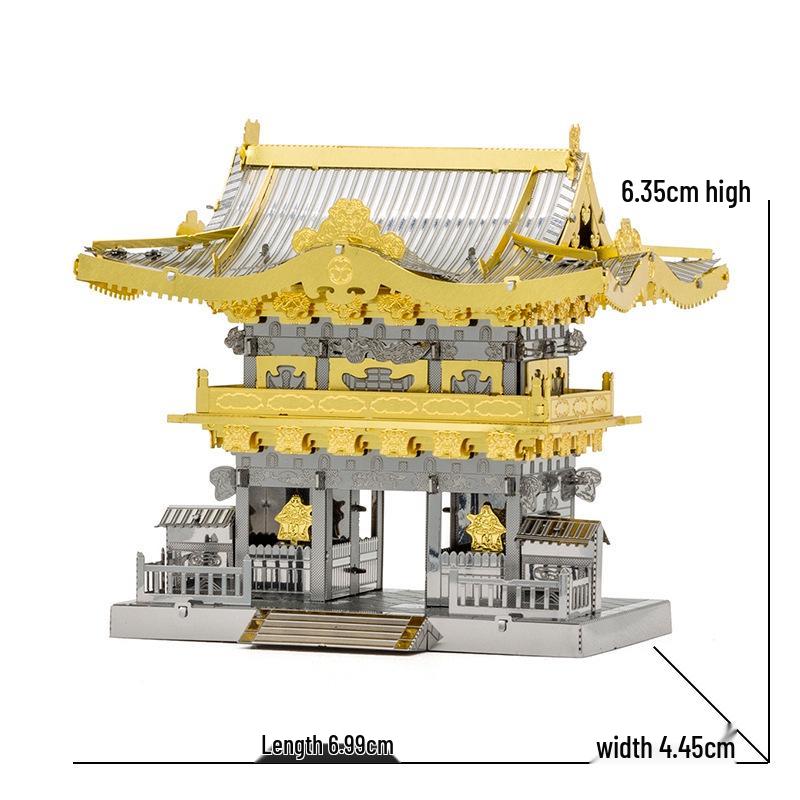 3D Metal Puzzle Architecture Series: Eiffel Tower, Lighthouse, White House, Sleeping Beauty Castle Assembly Model Birthday Gift.