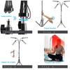 Adjustable 4-Head 420 LED Telescopic Red Light Therapy Lamp with Remote