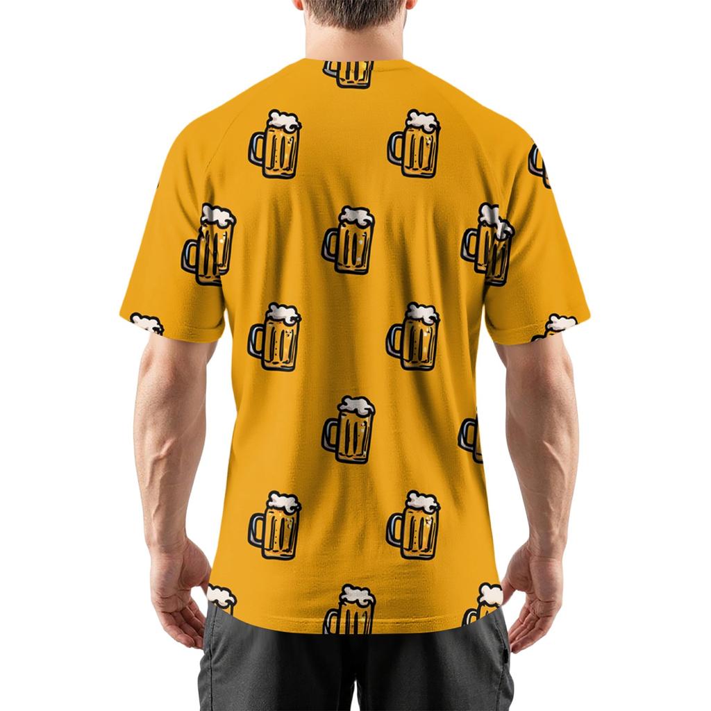 Herre Rundhals Casual Trykket Kortermet T-skjorte Topp