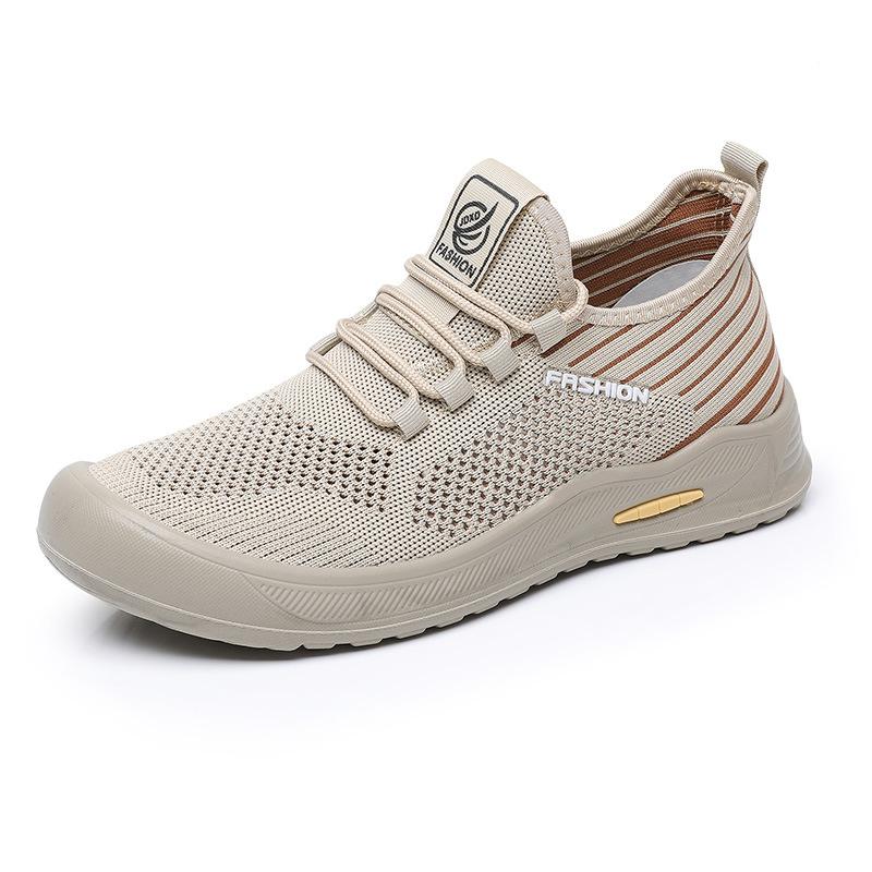 

Обувь мужская 2025 лето новая сетчатая дышащая повседневная универсальная обувь для ходьбы легкая и удобная обувь для папы мужская сетчатая обувь 45 хаки