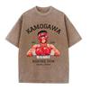 T-shirt Anime Lavate Retro Punk Gotico Y2K Stampa IPPO T-shirt Harajuku Casual Cotone Vintage Manica Corta Top Tee