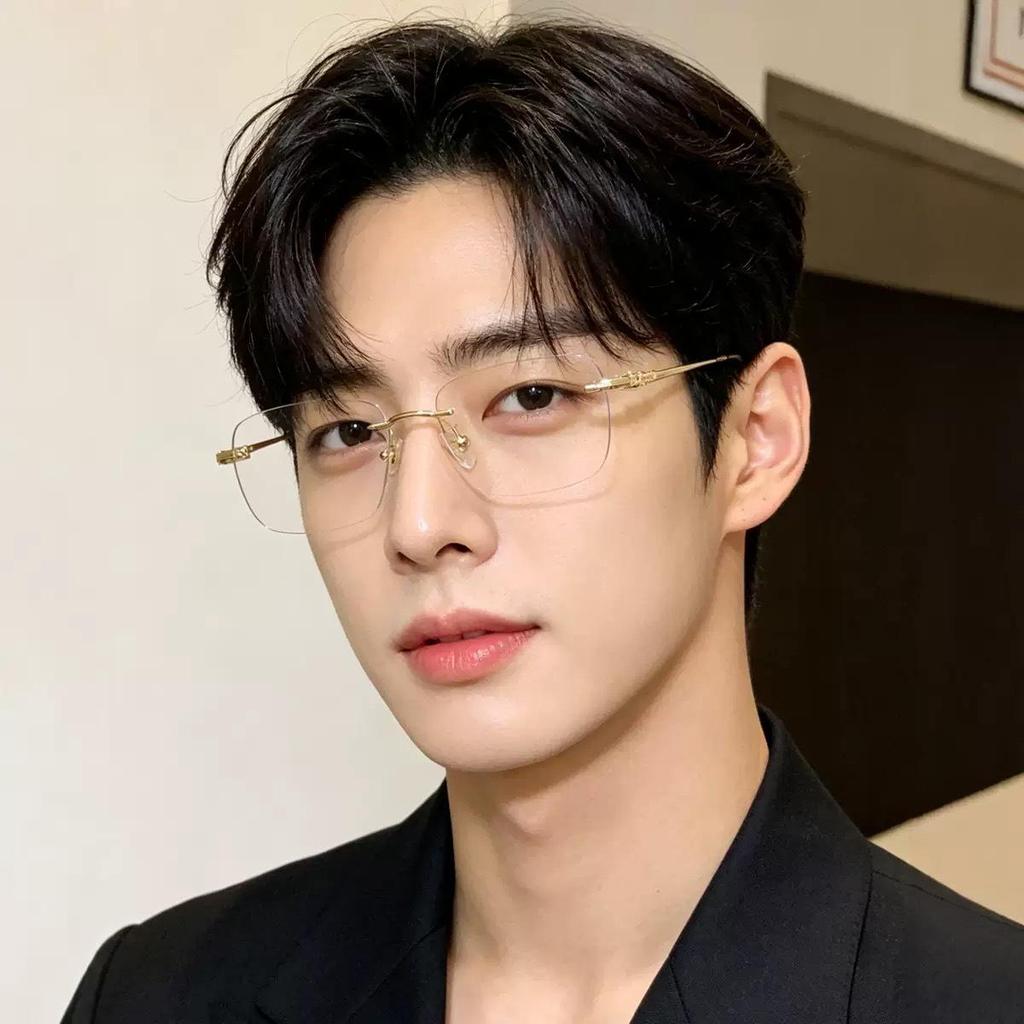 Ultra-Light Unisex Rimless Myopia Glasses - Color-Changing, Anti-Blue Light Lenses, High-Quality Design