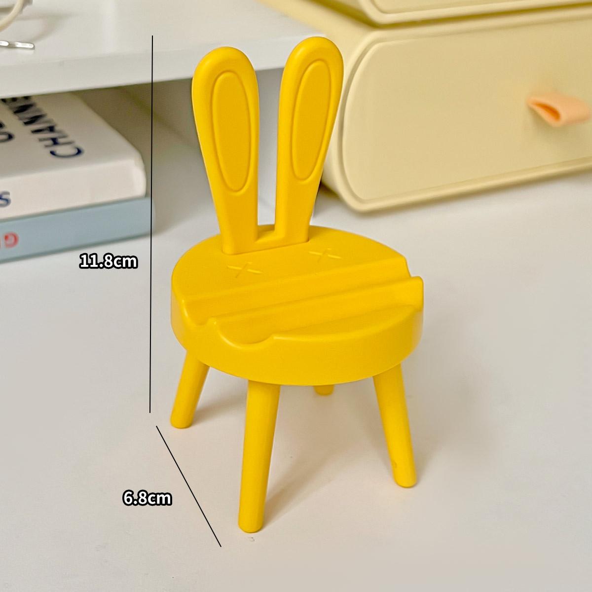 

Симпатичная подставка для стула, настольного телефона, офисной подставки для планшета, ленивой подставки для часов и телевизора 5pcs жёлтый