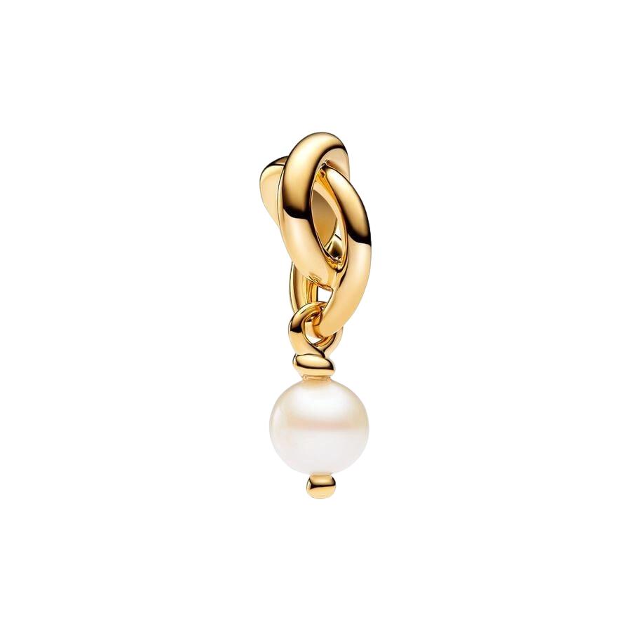 Sparking Gold Plated Charm Beads Dangle Original Snake Fit Copper Bracelet Necklace Beads For Diy Jewelry Women Gift