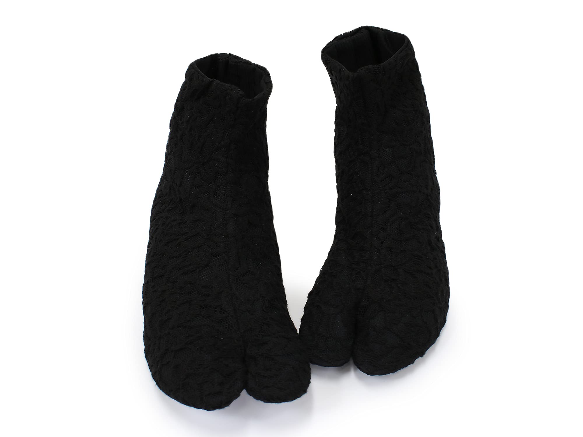 

Кружевные таби черные 4 кохадзе Сделано в Японии S Cool Touch Влаговпитывающие Быстросохнущие Кружевные таби Черные таби Летнее кимоно Юката Японская одежда чёрный