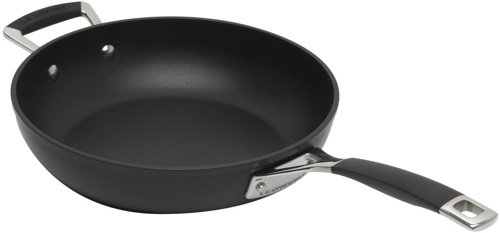 Le Creuset TNS Deep Frying Pan, 28cm, Gas, Induction, and Oven Safe, with Silicone Handle [Official Product in Japan]