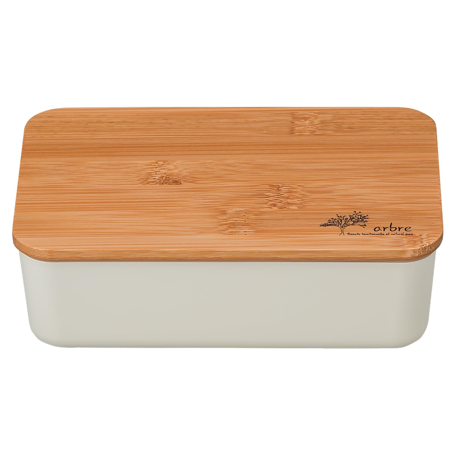 

Masakazu ARBRE Bamboo Rectangular Lunch D17 27271 Single-Tier Box, White, Size Approx. W11.2 H5.3 белый