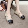 Women's Shoes Summer New Small Fragrant Style Square Head Color Matching Thick Heel Empty Women's Retro Mary Jane Shoes