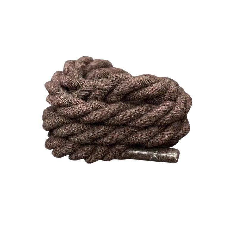 1 paar Vintage DIY Linnen Katoen Weefstijl Dikke Schoenveters Lage Canvas Groene Schoenveters Vrouwen Mannen Shoestring Accessoires 120cm gray