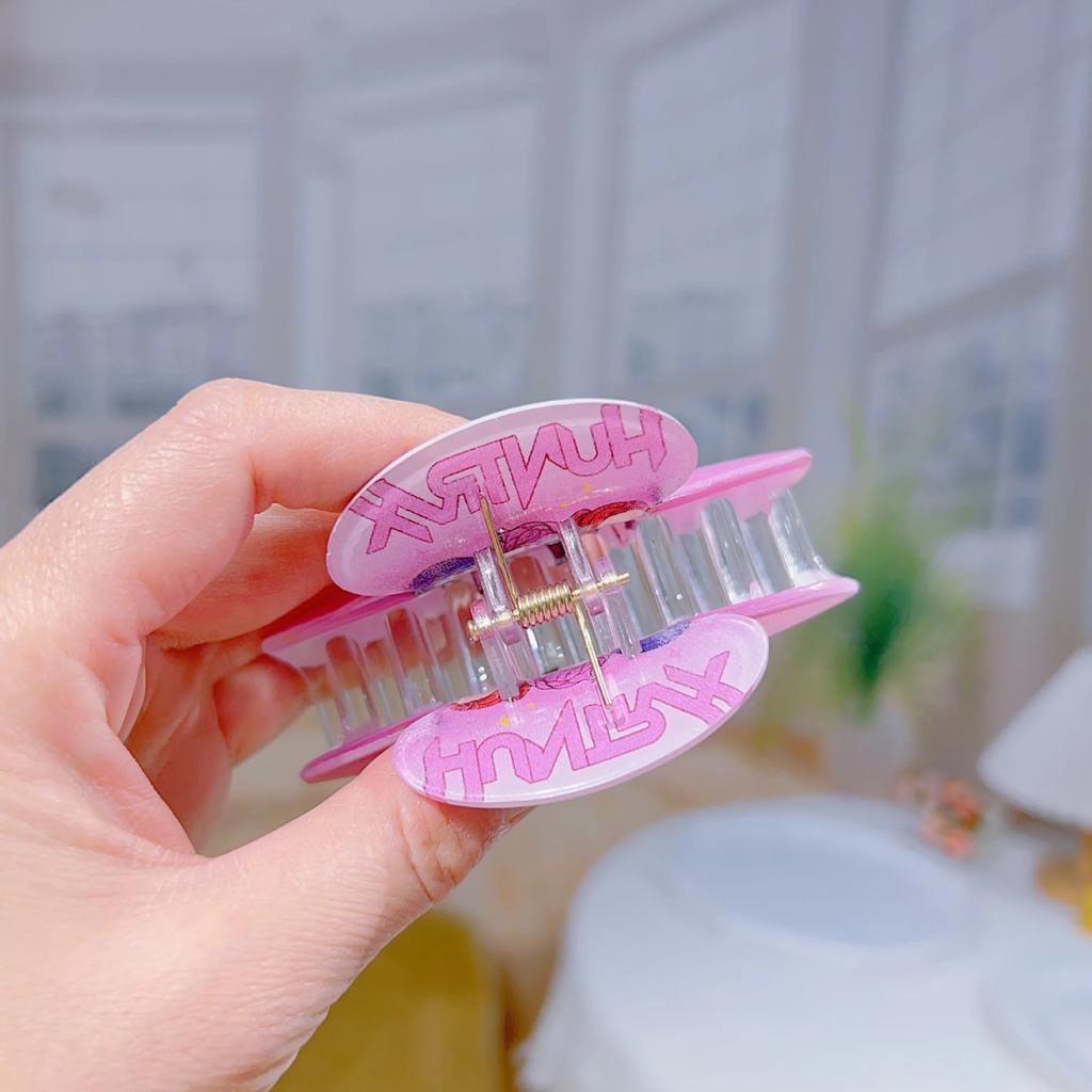 K-POP Cute Cartoon Demon Hunter Hair Clips, Anime Character Printed Acrylic Hair Claw Accessories, Gift for Kids