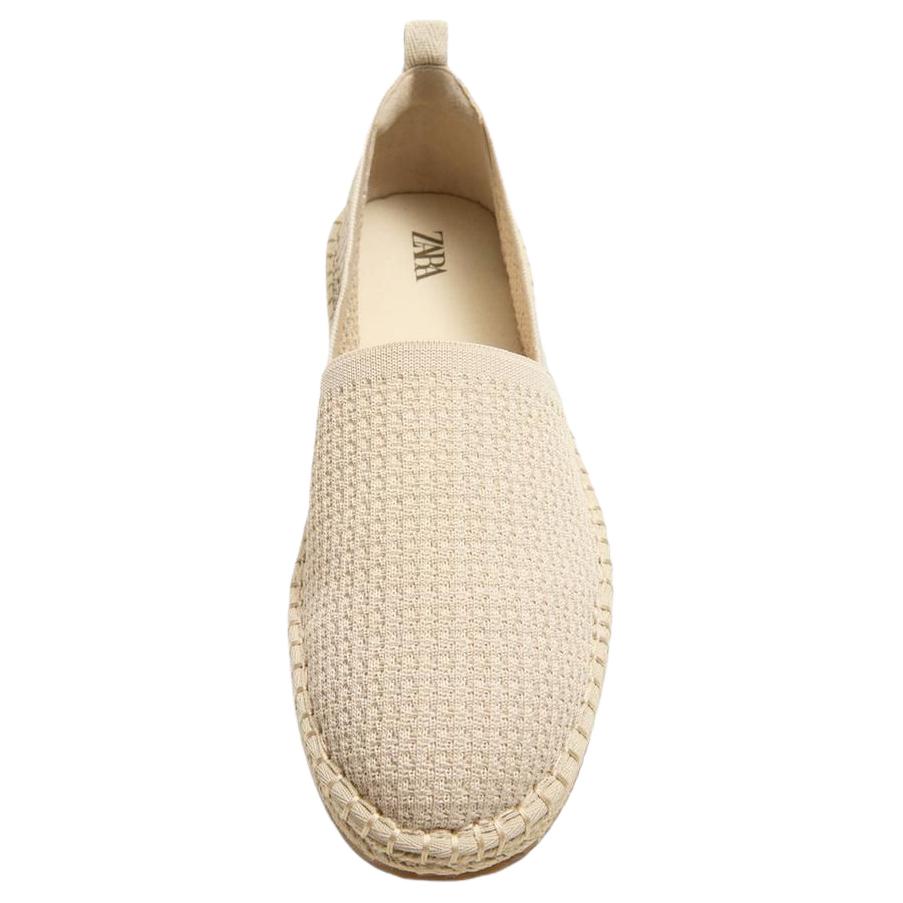 Zara Cotton Lightweight Vintage Knitted Fabric Fisherman Shoes Men Shoes White 12740520719
