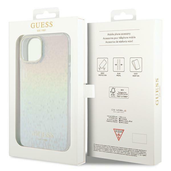 Guess Guhcp12Mhdecmi Iphone 12/12 Pro 6.1 Multicolor Hardcase Iml Faceted Mirror Disco Iridescent