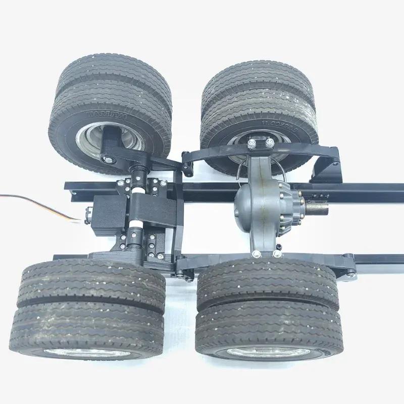 1set Electric Lift Rear Suspension for 1/14 RC Truck Tamiya 56368 For scania 770S For volvo FH16