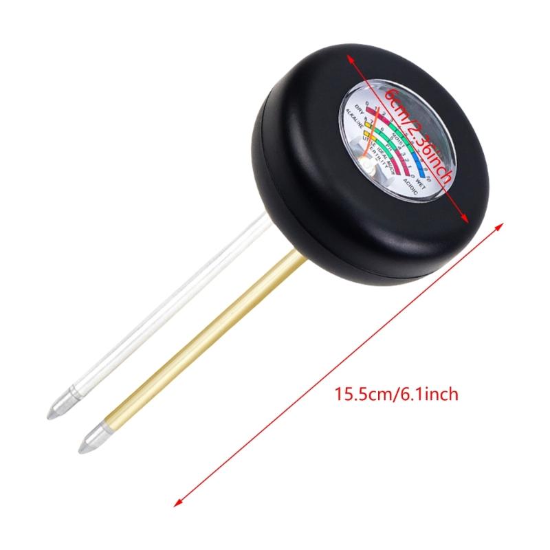 Soil Moisture Meter Soil Tester with 2 Probes for Plant Soil Moisture/Fertility Testing Meter(No Battery Needed)