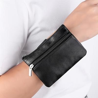 Portable Wrist Bag, Coin Storage Bag, Key Bag, Fashion Bank Card Holder, Casual Design