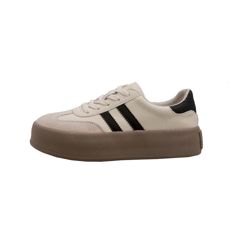 Retro German training shoes women's spring new sports and leisure board shoes women's thick soles increase in height