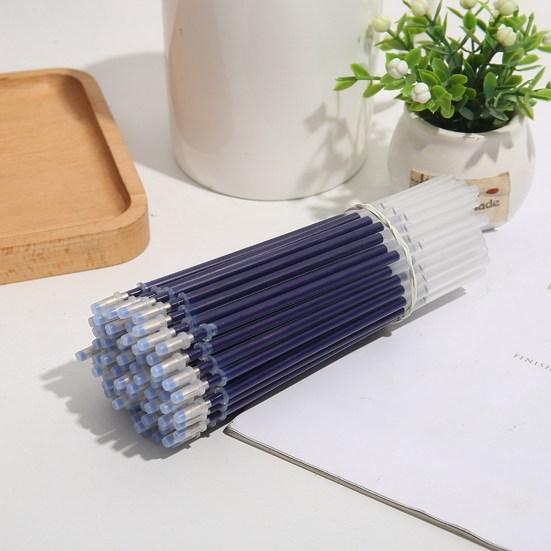 Recharges de stylos à encre transparente, excellente écriture fluide, 3 couleurs, papeterie pour étudiants, fournitures de bureau