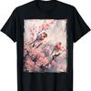 Vintage  Art Sakura Tree Cherry Blossom Flower Tee T-Shirt(4)