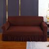 Sofa Cover, Featuring A Black Square Diamond Skirt Design, Easy One-Piece Installation, Soft and Skin-Friendly Material, Resistant To Pilling