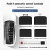 Tesla Model 3/Y Ice Crystal Sunroof Sunshade - Heat Insulation & Folding Protection