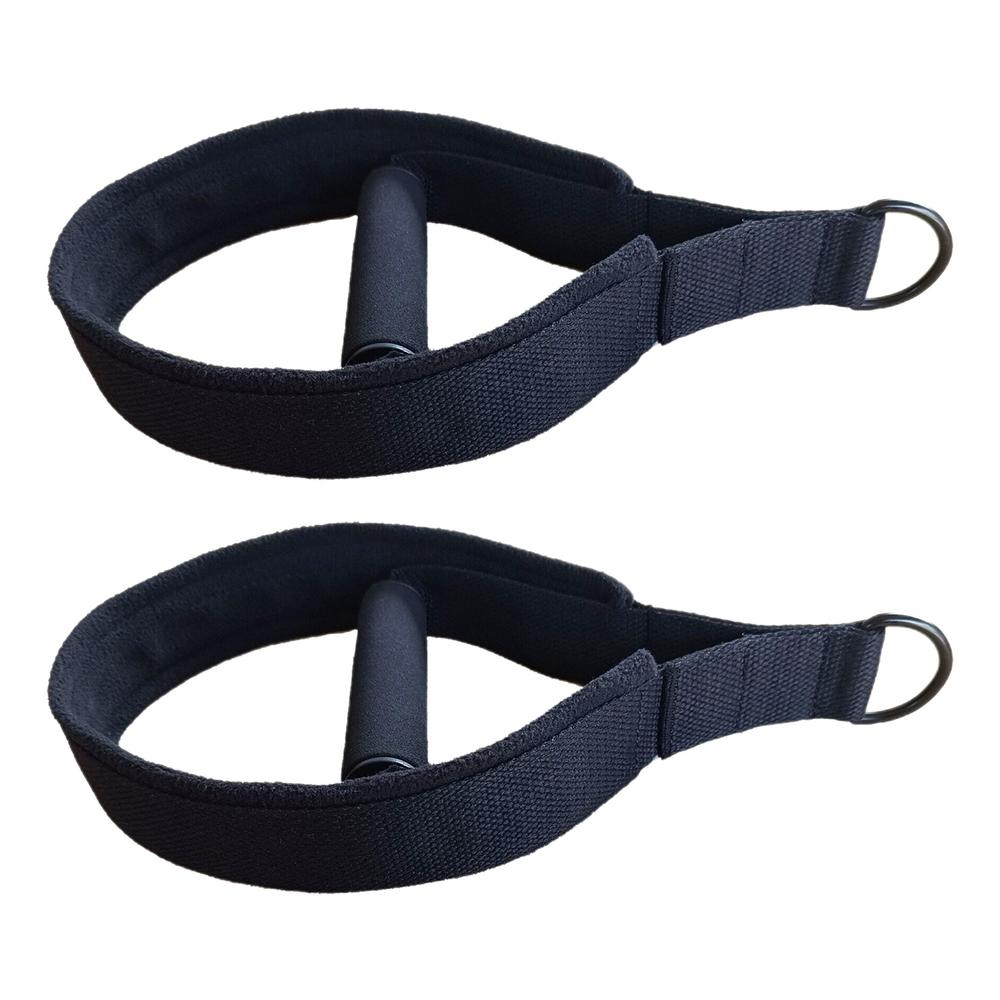 

Pilates Reformer Straps Fitness Strap Pilates Equipment 2 Pcs Exercise Straps Yoga Straps D-Ring Adjustable Pilates Accessories чорний