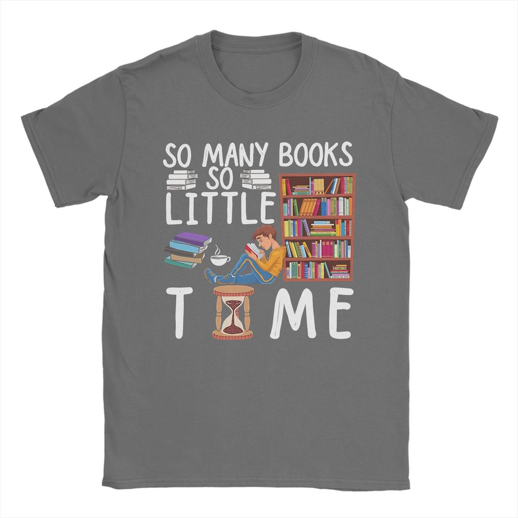 Vintage T Shirt Summer So Unisexy books so little time Novelty T Shirts   Cotton Tshirt for Unisex YK Retro Big Size Clothing
