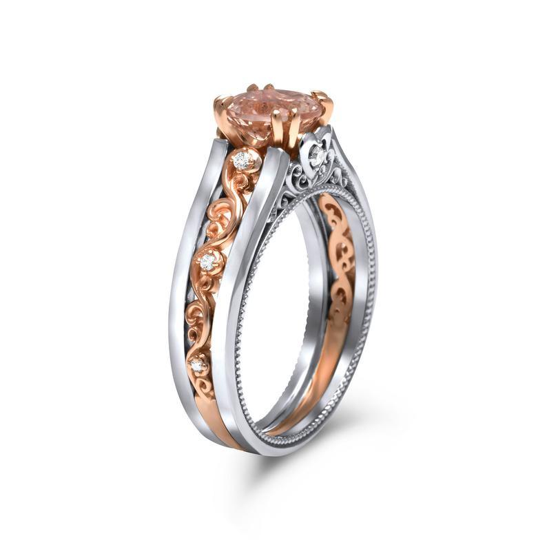 Wei Ya Fashion Floral Ring Two-Color Electroplated Flower Openwork Zircon Ring For Women