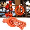 6MM Durchmesser 30M PVC Reflektierende Lebensrettende Seil mit Haken Pull Ringe Lebensrettende Ausrüstung