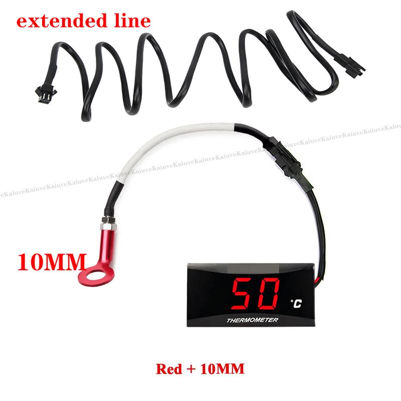 Motorrad Koso Zylinderkopftemperatursensor Mini Quadrat Digitalinstrument für nmax125 XMAX250 300 NMAX Universelles Messgerät