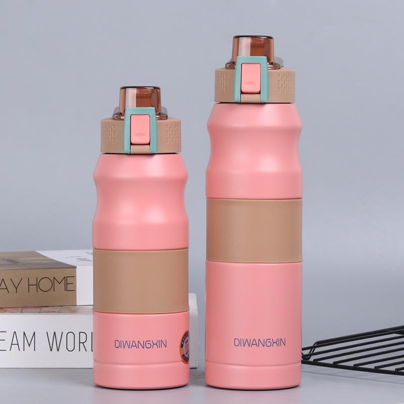 Big Cap Sports Vacuum Mug Stainless Outdoor Portable Travel Thermal Flask Straight Drink Mug Durable Best Durable Useful