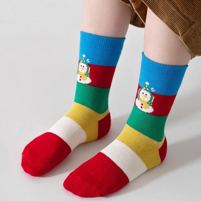 5Perechi/Set Șosete de Crăciun pentru Copii Fete Băieți Iarnă Șosete pentru Copii Anul Nou Desen Animat Drăguț Șosete Festive Pentru Fată 2-12 Ani