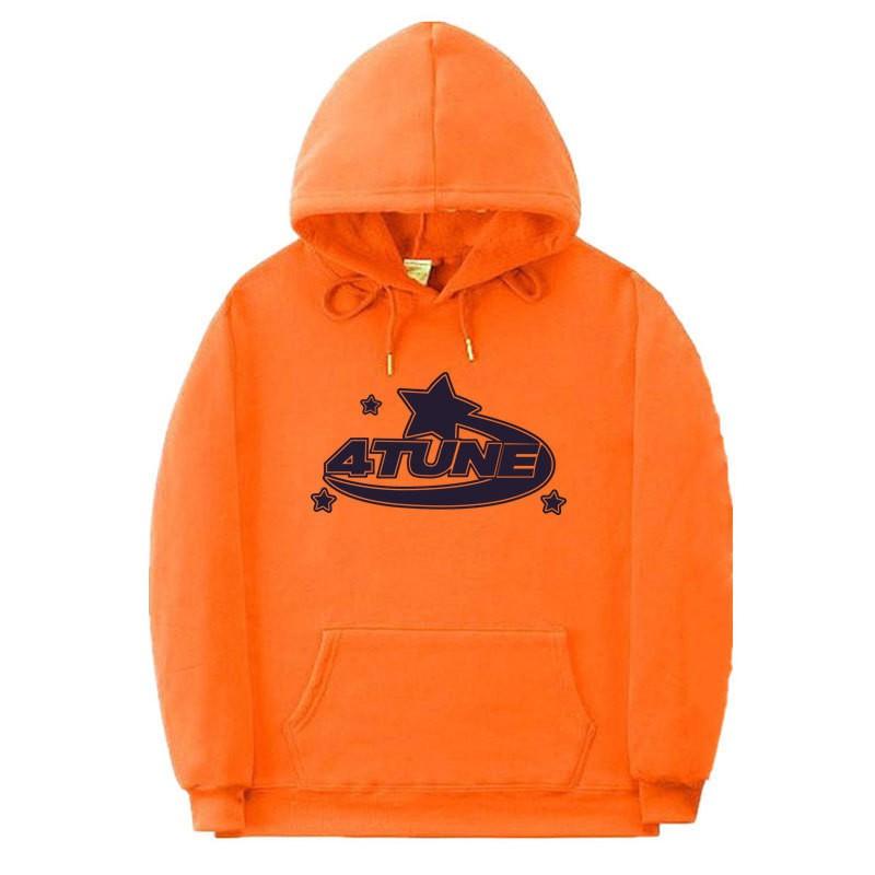 Unisex Gothic Hoodie Streetwear Oversized Pullover Sweatshirt Met Geribbelde Zoom Mannen Vrouwen Herfst