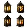 Halloween Thanksgiving Party LanternsPortable Horror Decoration Candle Light Props LED Festival Park Indoor Garden Decor