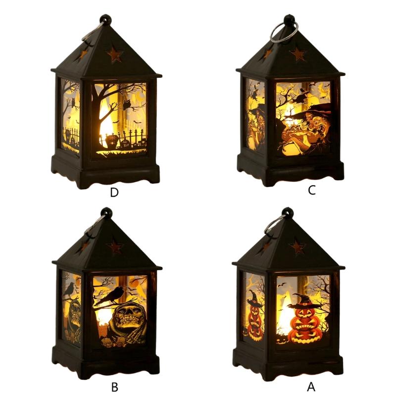 Halloween Thanksgiving Party Laternen Tragbare Horror Dekoration Kerzenlicht Requisiten LED Festival Park Innen Garten Dekor