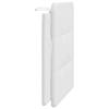 Vidaxl Headboard Pillow, White, 100 Cm, Faux Leather