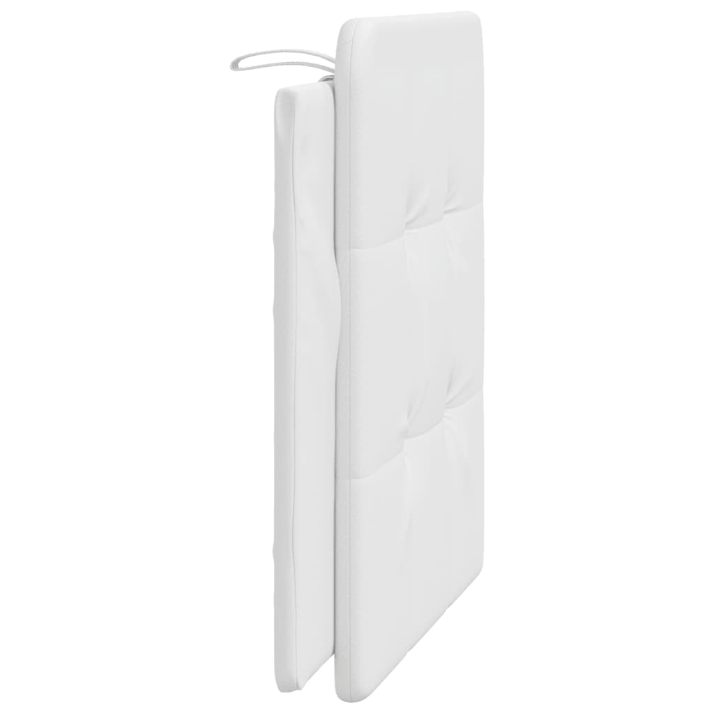 Vidaxl Headboard Pillow, White, 100 Cm, Faux Leather