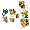 5pcs Strong Bee Creative Car Sticker Auto Animal Sticker Bumper Sticker 3d Car Sticker