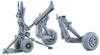 Rokit Studio Landing Gear Wheels Hasegawa Plastic Model Parts RKS480201H 1/48 F/A-18E/F, EA-18G & Weight-Deforming (for Kits) (Airplane)
