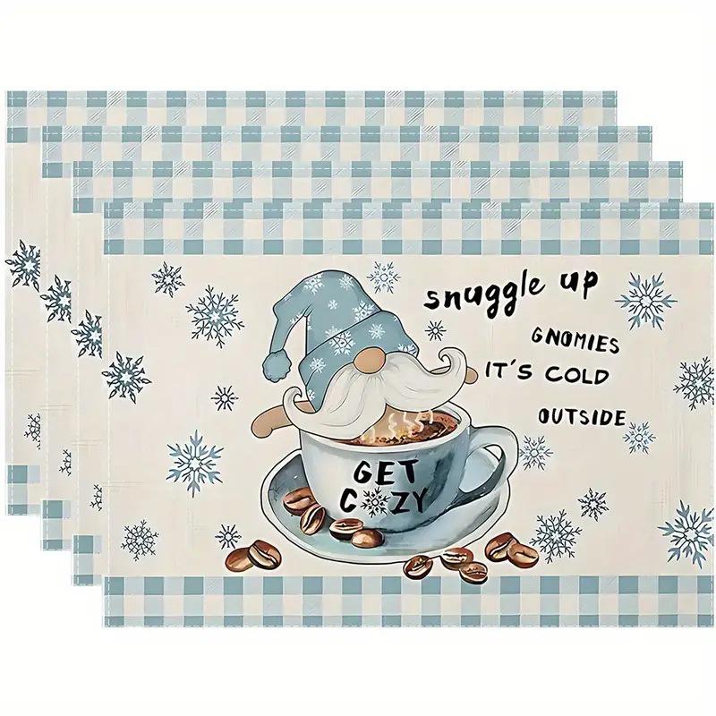 Christmas Series Western Food Table Mats: Multiple Options for Kitchen & Dining Room