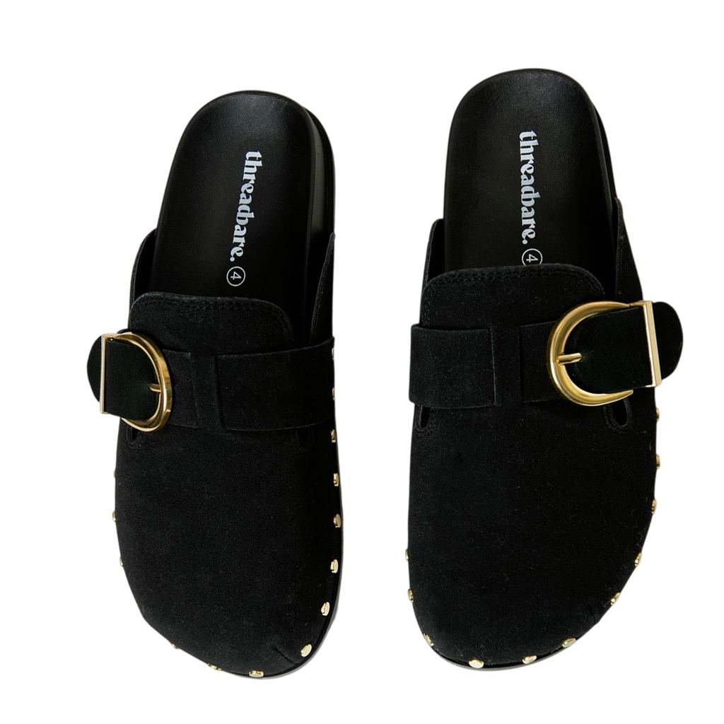 Threadbare Womens/Ladies Urbania Suede Flat Mules