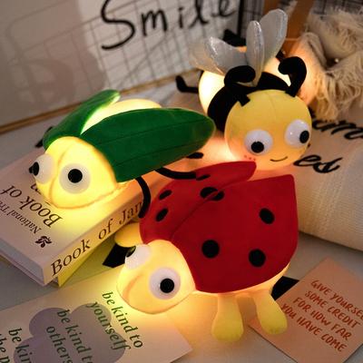 Glowing Insect Ladybug Doll Plush Toy Bee Doll Children's Companion Soothing Ragdoll Doll