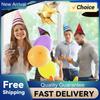 8 Pcs Conical Dwarf Cap Felt Fairy Dunce Witch Dwarf Cone Hat Crayon Hats for Adult Halloween Christmas Birthday Dress Party
