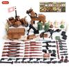 Nouvelles Mini Figurines de Soldats de l'Armée Russe Soviétique de la Seconde Guerre Mondiale Bloc de Construction Militaire Mini Le Bataille de Koursk Brique Bloc Militaire Jouet MOC