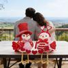 Bird Figurine Valentine's Day Bird Figurines Romantic Standing Plush Love Birds Ornament Bookshelf Bird Accent Piece Bird Gift
