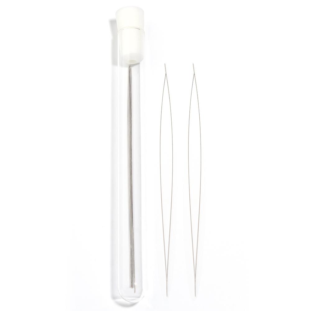 5pcs Beading Needles Open Big Eye Beading Pins For DIY  Necklace Jewelry Making Tools Accessories Self Threading Needle Pins
